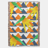 Afrikaans Paradijs Bloemendecor Moderne Minimalist Deken (Voorkant Verticaal)