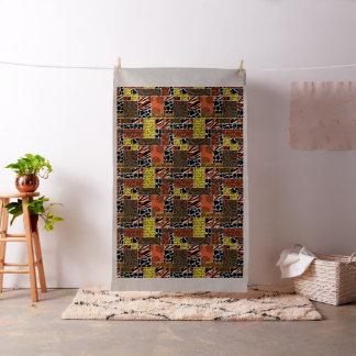 Afrikaans Patchwork Stammen Dierenprint Patroon Stof