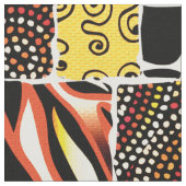 Afrikaans Patchwork Stammen Dierenprint Patroon Stof (Close Up)