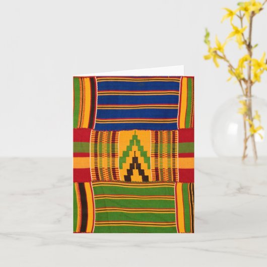 Afrikaans patroon blanco kaart (Gele Bloem)