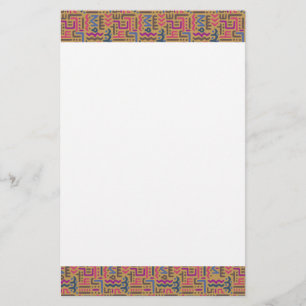 Afrikaans patroon briefpapier