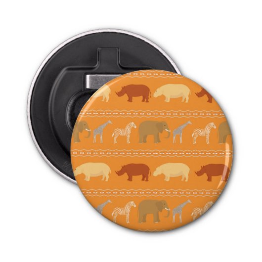 Afrikaans patroon button flesopener (Voorkant)