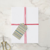 Afrikaans patroon cadeaukaart cadeaulabel (Met Touw)