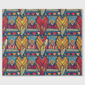 Afrikaans patroon cadeaupapier (Vlak)