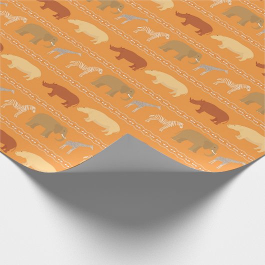 Afrikaans patroon cadeaupapier (Hoek)