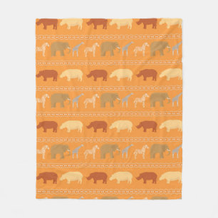 Afrikaans patroon fleece deken
