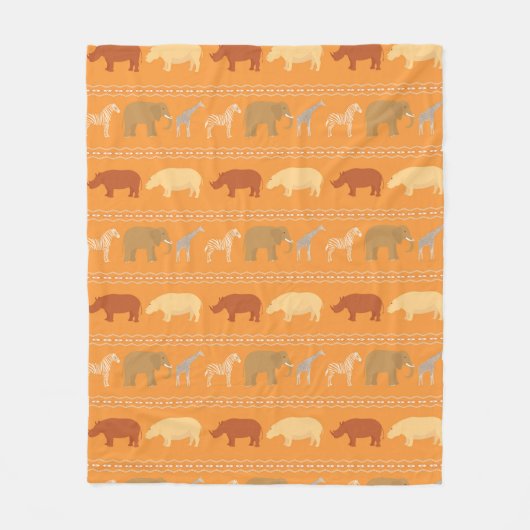Afrikaans patroon fleece deken (Voorkant)