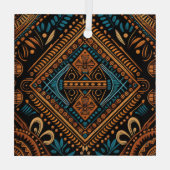 Afrikaans patroon glas ornament (Achterkant)