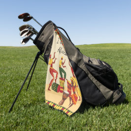 Afrikaans patroon  golfhanddoek