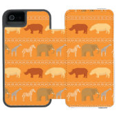 Afrikaans patroon incipio iPhone portemonnee hoesje (Agenda Open)