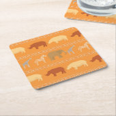 Afrikaans patroon kartonnen onderzetters (Schuin)