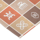 afrikaans patroon met Adinkra simbols Tafelkleed (Gekanteld)