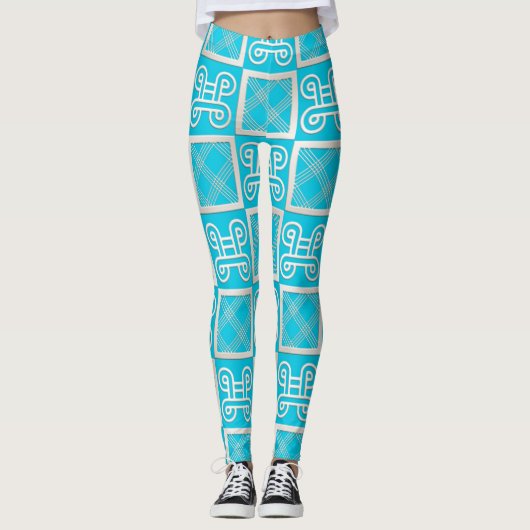 afrikaans patroon met simbols leggings (Voorkant)