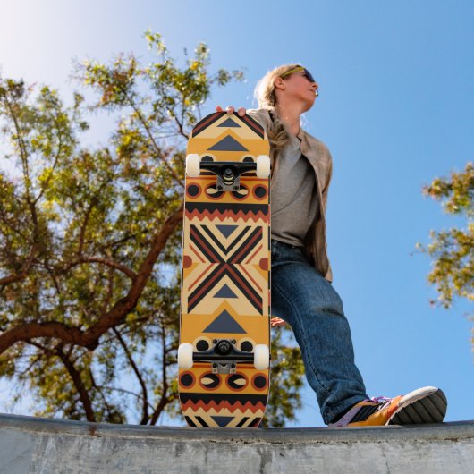 Afrikaans patroon persoonlijk skateboard (Buiten 1)