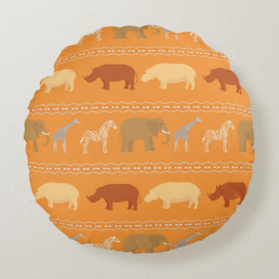 Afrikaans patroon rond kussen