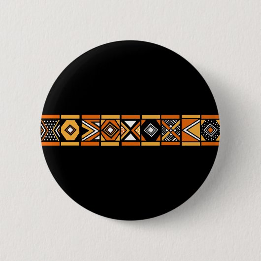 Afrikaans patroon ronde button 5,7 cm (Voorkant)