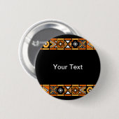 Afrikaans patroon ronde button 5,7 cm (Voorkant /achterkant)
