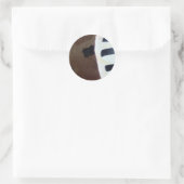Afrikaans patroon! ronde sticker (Tas)