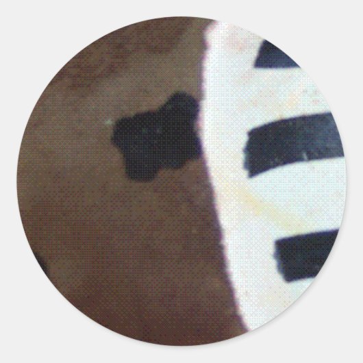 Afrikaans patroon! ronde sticker (Voorkant)