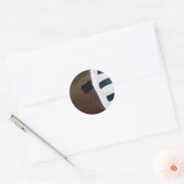 Afrikaans patroon! ronde sticker (Envelop)