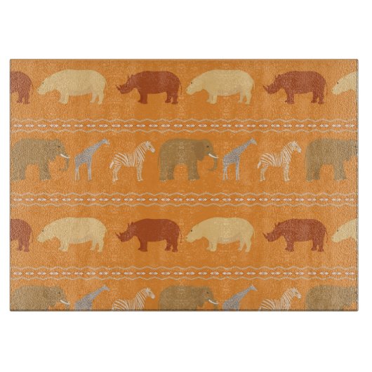 Afrikaans patroon snijplank (Voorkant)