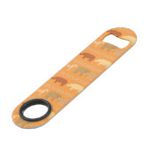 Afrikaans patroon speed flessenopener (Voorkant Gekanteld)