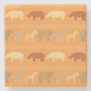 Afrikaans patroon stenen onderzetter