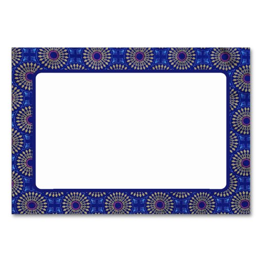 Afrikaans patroon tafelkaart kaart (Voorkant)