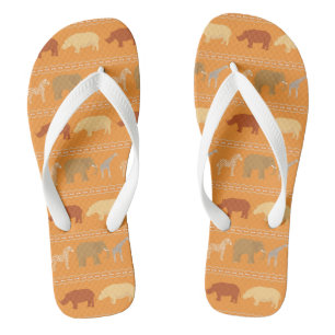 Afrikaans patroon teenslippers