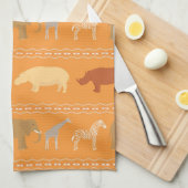 Afrikaans patroon theedoek (Quarter Fold)