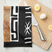 Afrikaans patroon van modder theedoek (Quarter Fold)