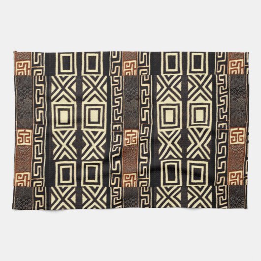 Afrikaans patroon van modder theedoek (Horizontaal)