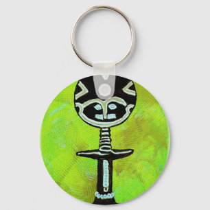 Afrikaans pictogram: Akuaba (Ghana) Sleutelhanger