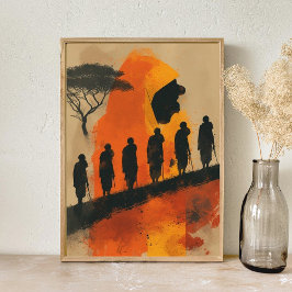 afrikaans poster voor abstracte kunst