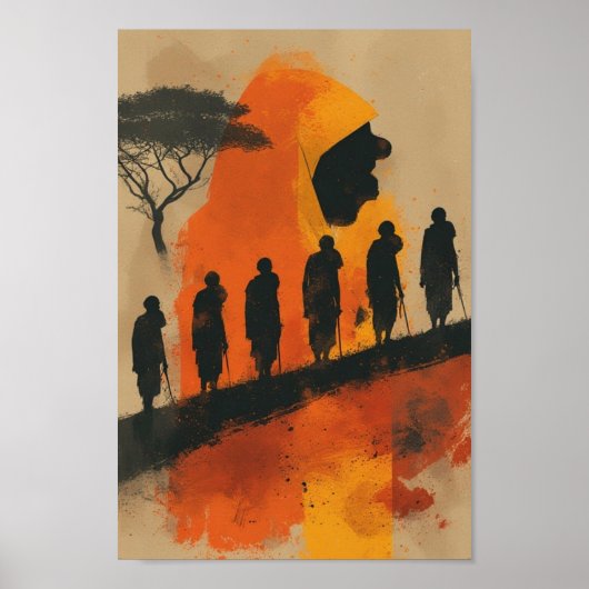 afrikaans poster voor abstracte kunst (Voorkant)