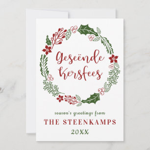 Afrikaans Prettig Kerstfeest, Op Maat Feestdagenkaart