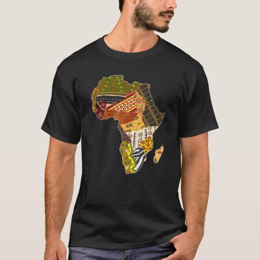 Afrikaans pride traditioneel etnisch patroonAfrika T-shirt (Voorkant)