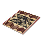 Afrikaans primordiaal decor tegeltje (Zijkant)