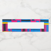 Afrikaans Print Water Flessenetiket Waterfles Etiket (Enkel label)