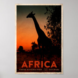  Afrikaans Safari Travel Poster