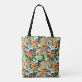 Afrikaans, safari, wilde dieren tote bag (Achterkant)