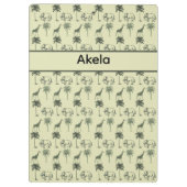 Afrikaans Savannepatroon, op maat Klembord (Achterkant)