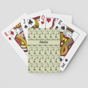 Afrikaans Savannepatroon, op maat Pokerkaarten