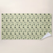 Afrikaans Savannepatroon, op maat Strandlaken (Voorkant)