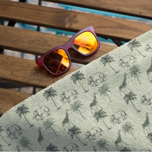 Afrikaans Savannepatroon, op maat Strandlaken