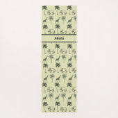 Afrikaans Savannepatroon, op maat Yogamat (Achterkant)