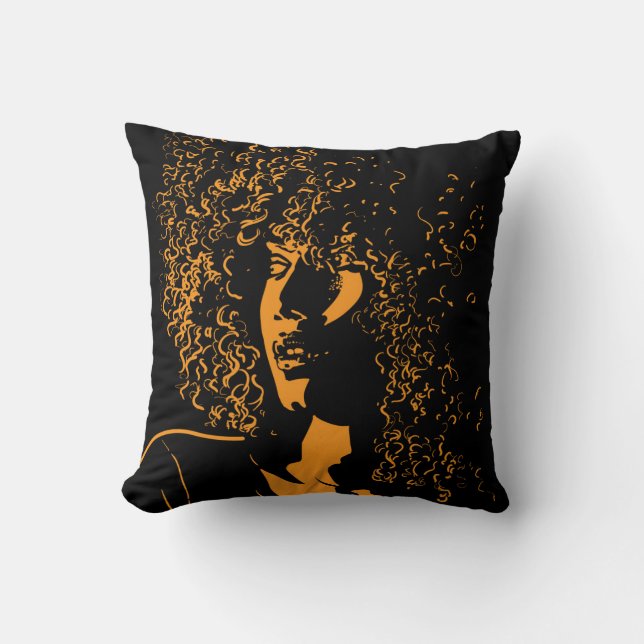Afrikaans silhouet:  contrast. kussen (Voorkant)