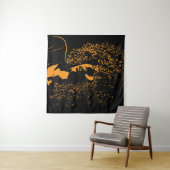Afrikaans silhouet: contrast. wandkleed (In Situ (horizontaal))