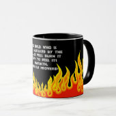 afrikaans spreekwoord Mok (Voorkant rechts)