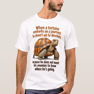 Afrikaans spreekwoord wanneer een schildpad vertre t-shirt